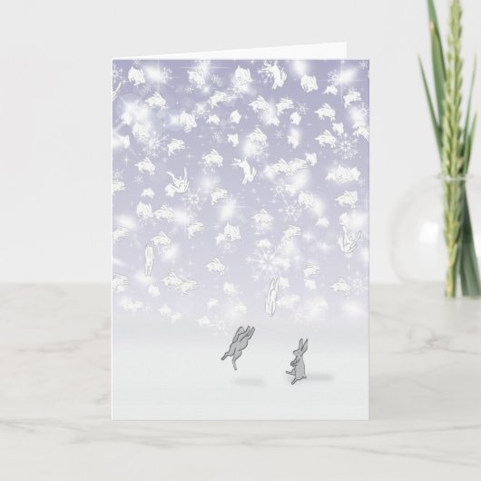 DIE HÄSCHEN VON SOLDOTNA, ALASKA FEIERTAGSKARTE (Vorderseite)