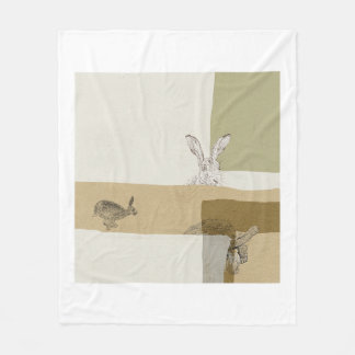 Die Hasen und die Schildkröte eine Äsops Fabel Fleecedecke