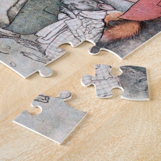 Die Hasen und die Schildkröte Puzzle (Seite)