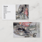 Die Hasen und die Schildkröte Visitenkarte (Vorne/Hinten)