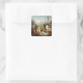 Die hasserfüllte Schlange Quadratischer Aufkleber (Tasche)