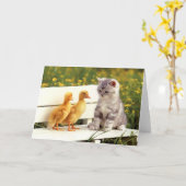 Die hässliches Entlein-Gruß-Karte Karte (Gelbe Blume)