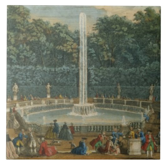 Die Hauben im Garten in Versailles, Kneipe. durch Fliese (Vorderseite)