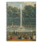 Die Hauben im Garten in Versailles, Kneipe. durch Notizblock (Vorderseite)