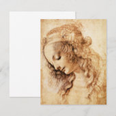 Die Haupteinladungen Da Vinci-Frau Einladung (Vorne/Hinten)