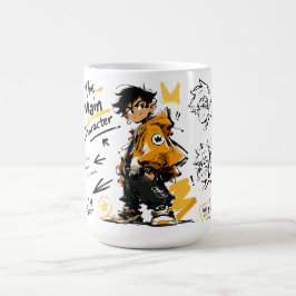 Die Hauptfigur Anime-Stil Coole Kunst Kaffeetasse