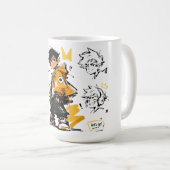 Die Hauptfigur Anime-Stil Coole Kunst Kaffeetasse (VorderseiteRechts)