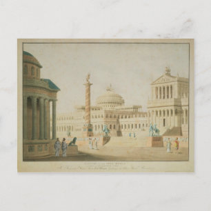 Die Hauptstadt, das Set-Design für "Titus" Postkarte