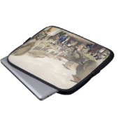 Die Hauptstraße im Basar bei Caubul, im Franc Laptopschutzhülle (Vorne Knopf)