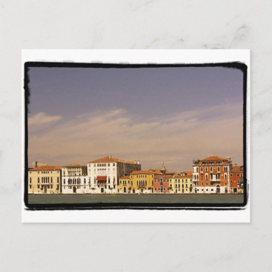 Die Häuser am Wasser, Venedig, Italien. Postkarte (Vorderseite)