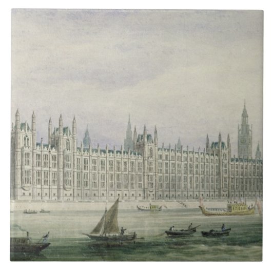 Die Häuser des Parlaments (Graphit, Stift u. Tinte Fliese (Vorderseite)