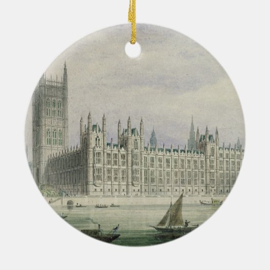 Die Häuser des Parlaments (Graphit, Stift u. Tinte Keramikornament (Hinten)