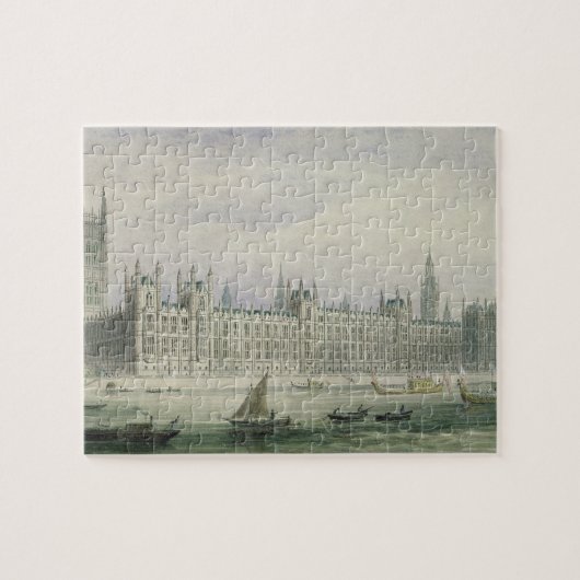 Die Häuser des Parlaments (Graphit, Stift u. Tinte Puzzle (Horizontal)