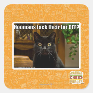 Die Häuser verziehen sich. Quadratischer Aufkleber