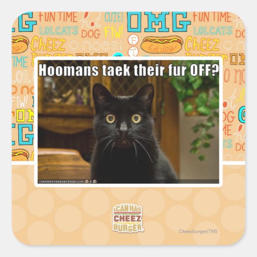 Die Häuser verziehen sich. Quadratischer Aufkleber (Vorderseite)