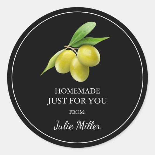 Die hausgemachte Tafel ist nur für Sie Runder Aufkleber (Vorderseite)