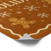 Die hausgemachte Weihnachtskarte | Lebkuchen Poster (Ecke)