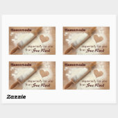 Die hausgemachten Aufkleber für das Backen nach He (Blatt)