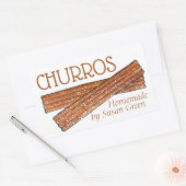 Die hausgemachten Churros Fried Churro Konditorei Rechteckiger Aufkleber (Umschlag)