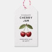 Die hausgemachten Kirschstrümpfe zeichnen sich dur Geschenkanhänger (Vorderseite)