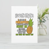 Die Haustiere sind wie Ananas. Dankeskarte (Stehend Vorderseite)