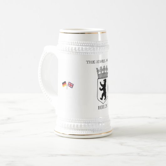 Die Havel School Stein Bierglas (Vorderseite Links)