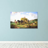 Die Hay Harvest, 1869 Leinwanddruck (Insitu (Holzboden))
