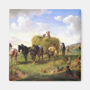 Die Hay Harvest, 1869 Magnet