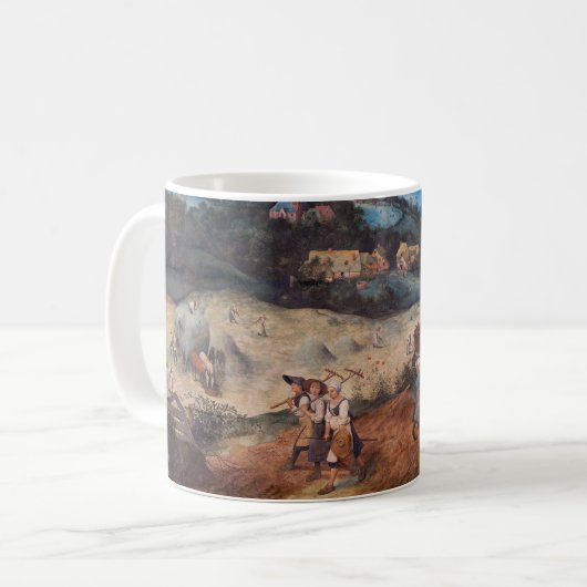 Die Haymaking, Pieter Bruegel Kaffeetasse (Vorderseite Links)