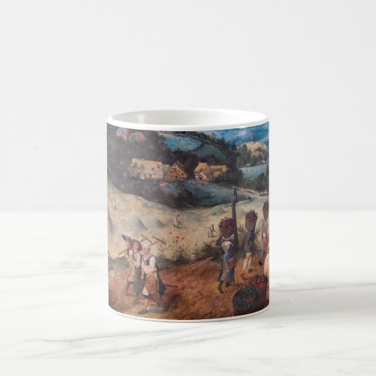 Die Haymaking, Pieter Bruegel Kaffeetasse (Mittel)