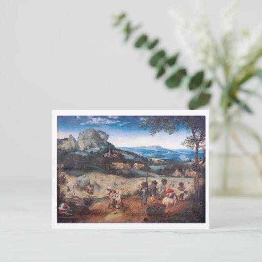 Die Haymaking, Pieter Bruegel Postkarte (Stehend Vorderseite)