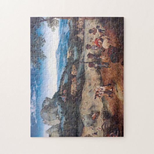 Die Haymaking, Pieter Bruegel Puzzle (Vertikal)