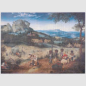 Die Haymaking, Pieter Bruegel Seidenpapier (Vorderseite)
