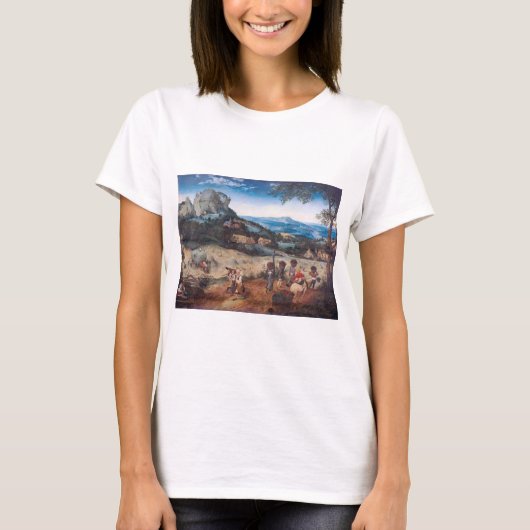 Die Haymaking, Pieter Bruegel T-Shirt (Vorderseite)