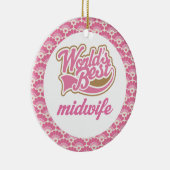 Die Hebamme-Geschenk-Verzierung der Welt beste Keramikornament (Rechts)