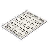 Die hebräischen Alphabet-Geschenke, Vintag Notizblock (Linke Seite)