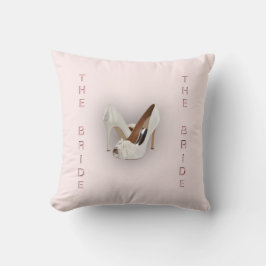 Die Heelse der Braut rosa Kissen