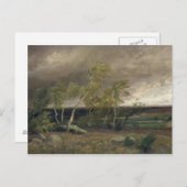 Die Heide im Sturm, 1896 Postkarte (Vorne/Hinten)
