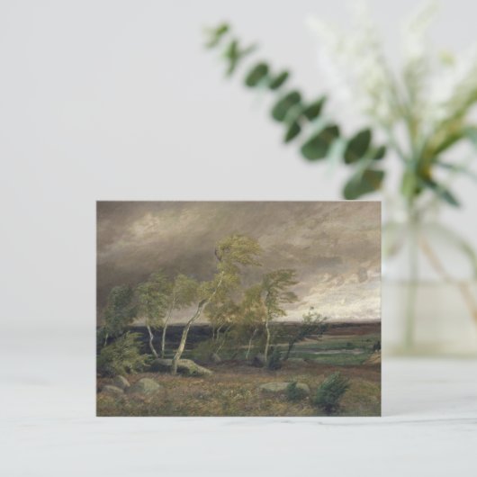 Die Heide im Sturm, 1896 Postkarte (Stehend Vorderseite)