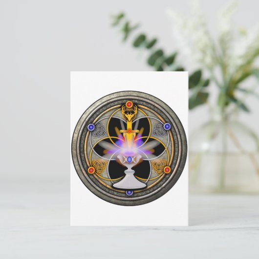 Die heidnische Große Rite Postkarte (Stehend Vorderseite)
