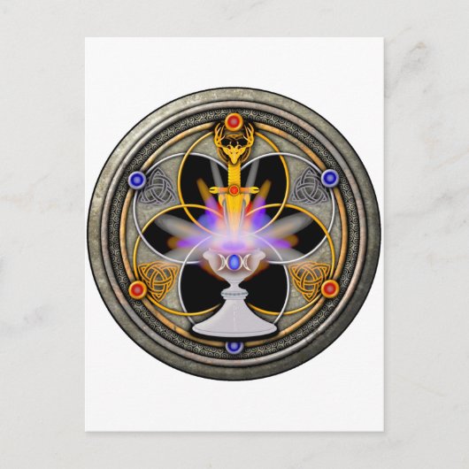 Die heidnische Große Rite Postkarte (Vorderseite)