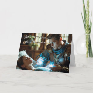 Die Heilende Berührung Genesungskarte Feiertagskarte