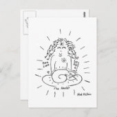 Die heilende Katzenpostkarte Postkarte (Vorne/Hinten)