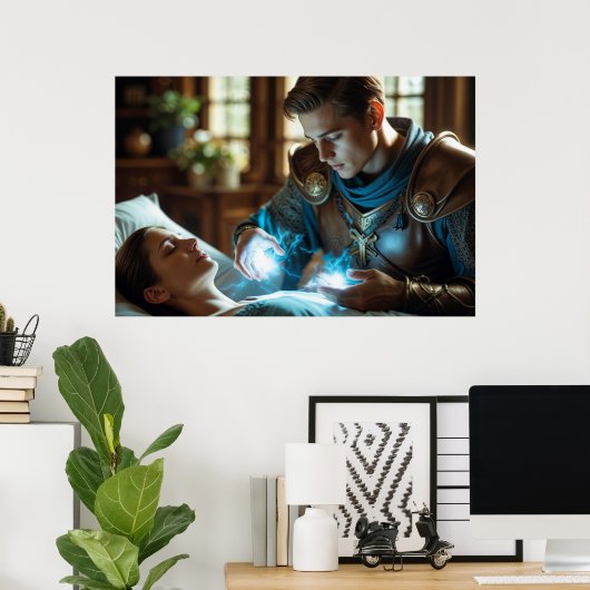 Die heilende Touch Poster (Heimbüro)