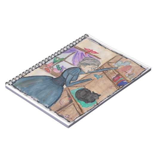 Die Heilerin und ihre Katze Notizblock (Linke Seite)