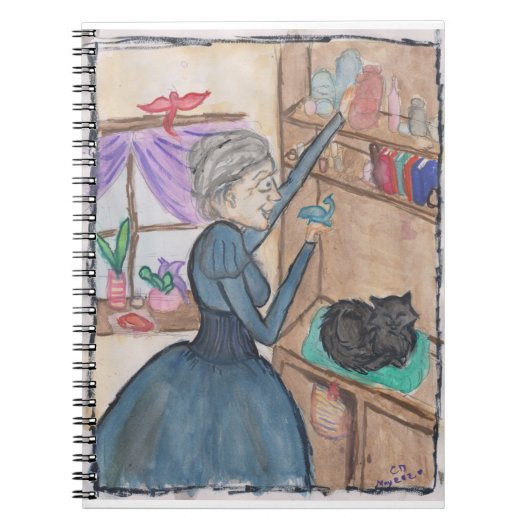 Die Heilerin und ihre Katze Notizblock (Vorderseite)