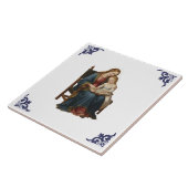 Die heilige Anna unterrichtet Maria religiös Fliese (Seite)