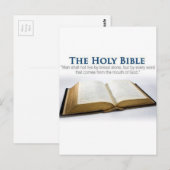 Die heilige Bibel Postkarte (Vorne/Hinten)