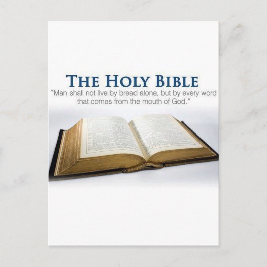 Die heilige Bibel Postkarte (Vorderseite)