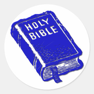 Die heilige Bibel Runder Aufkleber